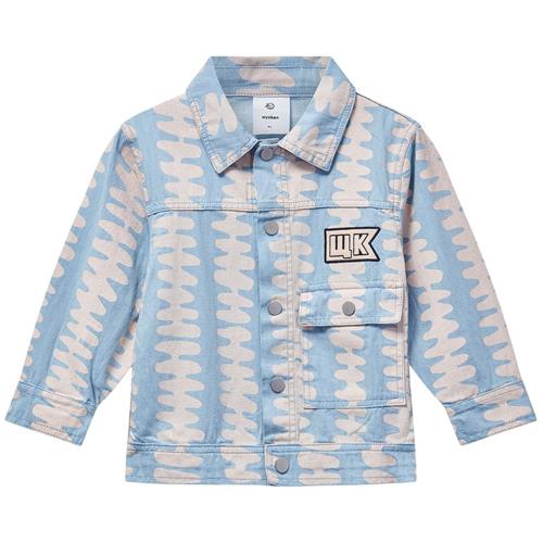 Wynken Denim-jakke Soft Pink Stripe 6 Y  Blå  6 år  Unisex