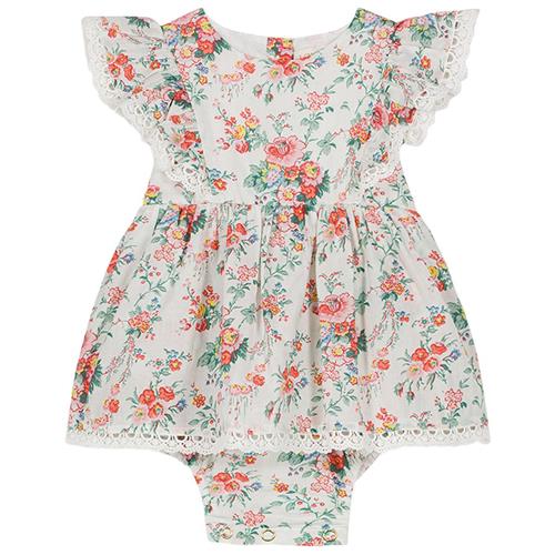 Louise Misha Lena Romper Cream Rosa Festa |  | 6 months