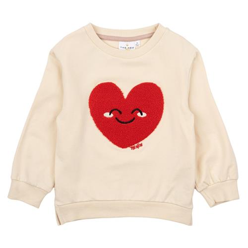 The New Siblings GOTS Nanett Sweatshirt White Swan 110 cm  Creme  110 cm  kvinde