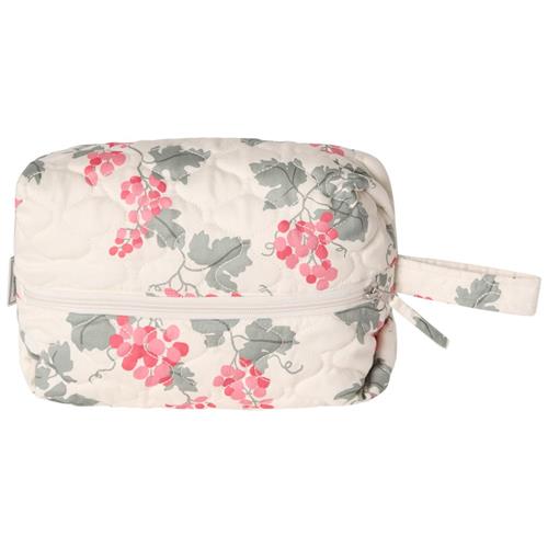 garbo&friends Quiltet Toilettaske I Satin Medium Grapes Pink One Size      Unisex