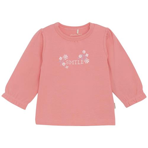 Se Minymo Langærmet T-shirt Strawberry Ice | Lyserød | 92 cm ved Babyshop