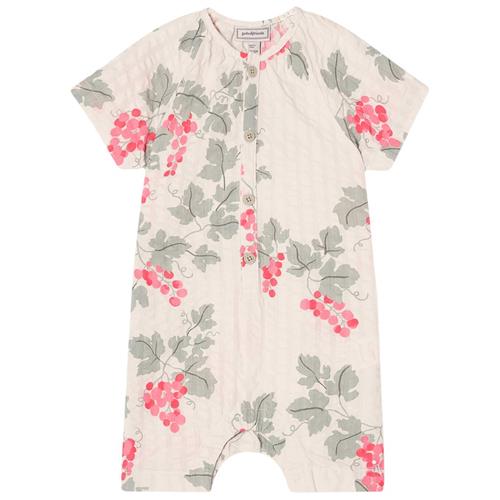 garbo&friends Seersucker Onesie Grapes Pink | Lyserød | 86/92 cm