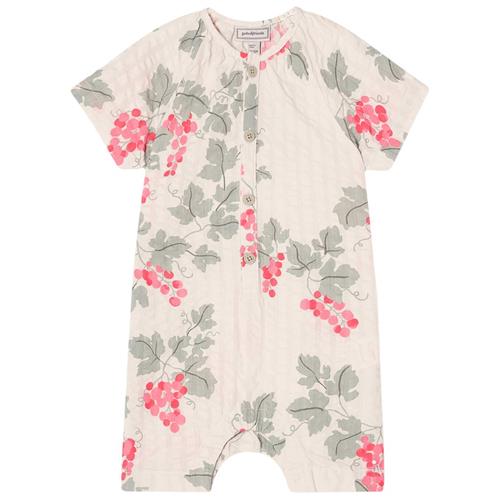 garbo&friends Seersucker Onesie Grapes Pink 74/80 cm  Lyserød  74/80 cm  Unisex