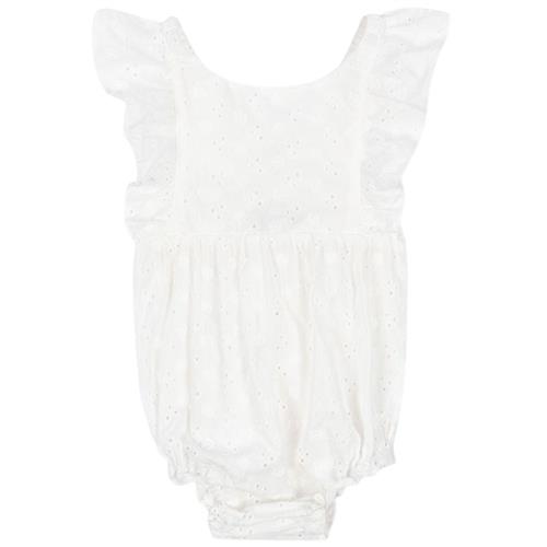 Konges Sløjd Lacey Romper Optic White 9 months  Hvid  9 måneder  kvinde