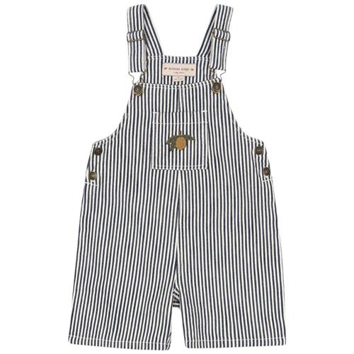 Konges Sløjd GOTS Fender Korte Cowboybukser Naval Stripe | Marine blå | 18 months