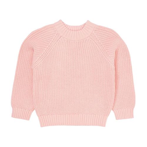 Copenhagen Colors Classic Ribstrikket Bluse Ballerina 86 cm  Lyserød  86 cm  kvinde
