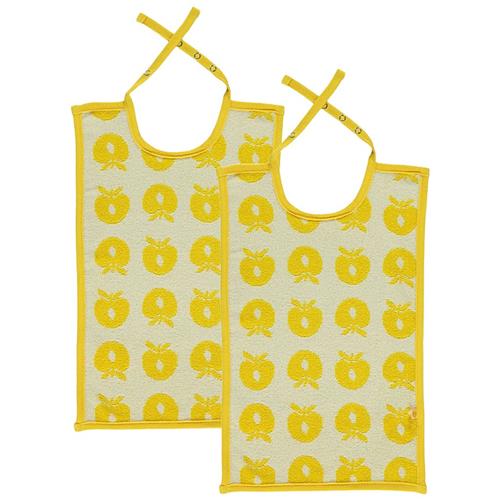 Småfolk 2-Pack Store Hagesmække Apples Yellow One Size      Unisex