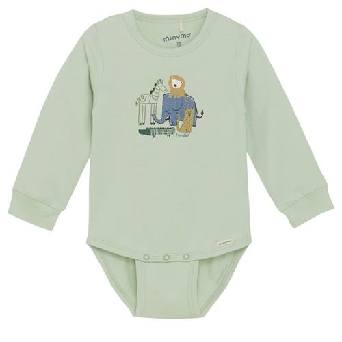 Minymo GOTS Baby Body Sea Foam 86 cm  Grøn  86 cm  Unisex