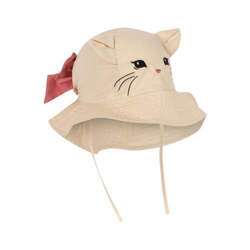 Konges Sløjd GOTS Verbena Bow Kitty Solhat Creme Brulee | Beige | 12-18 months