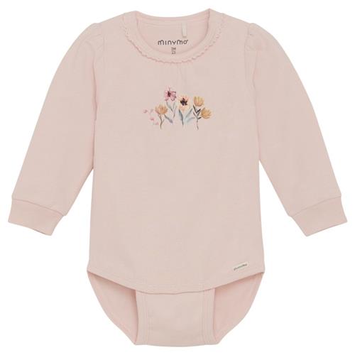 Minymo GOTS Baby Body Peach Whip 86 cm  Lyserød  86 cm  Unisex
