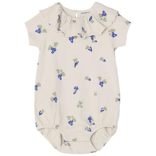 garbo&friends Romper I Jersey Grapes Ecru | Hvid | 74/80 cm