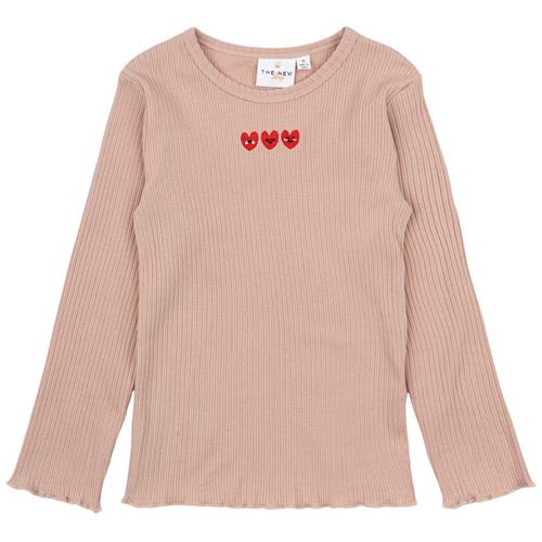 Se The New Siblings GOTS Neve Rib T-shirt Adobe Rose 92 cm  Lyserød  92 cm  kvinde ved Babyshop