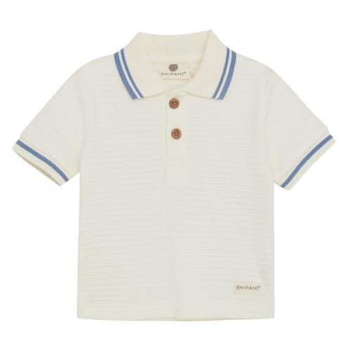 EnFant Poloshirt Egret 68 cm  Hvid  68 cm  mand
