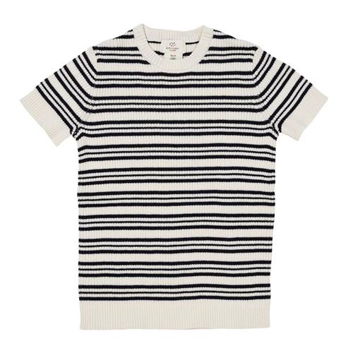 Copenhagen Colors Ribstrikket Bluse Navy Stripe | Blå | 122 cm