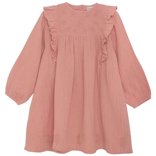 Minymo Kjole Rosette 86 cm  Lyserød  86 cm  kvinde
