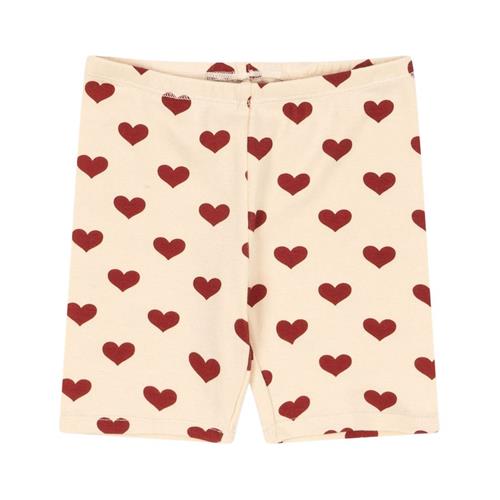 Konges Sløjd GOTS Classic Korte Leggings Amour Rouge 12 months  Creme  12 måneder  kvinde