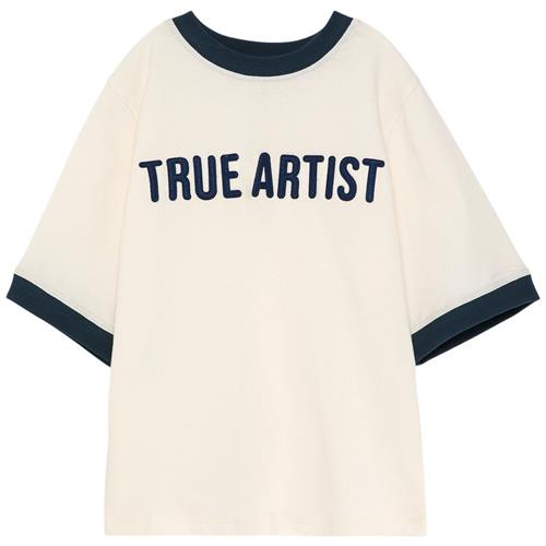 True Artist Nº14 T-shirt Ivory White 8-9 Y  Hvid  8-9 år  Unisex