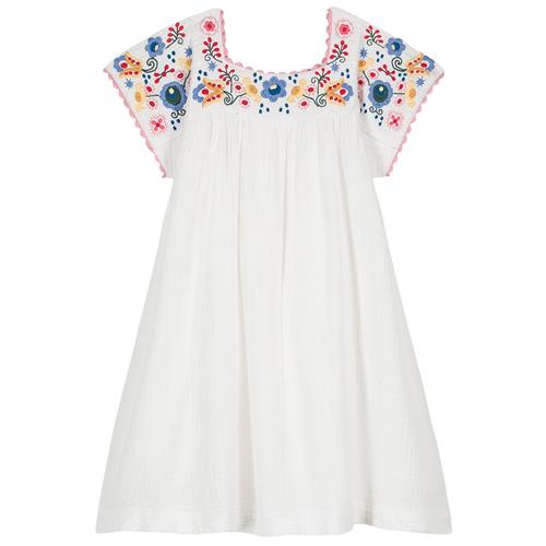 Louise Misha Daya Kjole White 4 Y  Hvid  4 år  kvinde