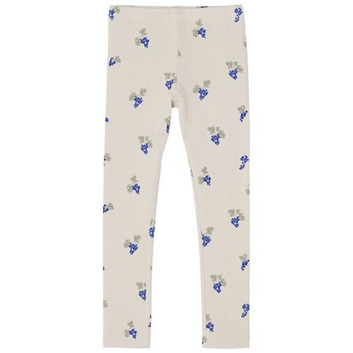 garbo&friends Leggings I Jersey Grapes Ecru | Hvid | 98/104 cm