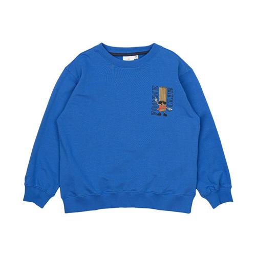 The New GOTS Noor Sweatshirt Daphne | Blå | 9-10 years