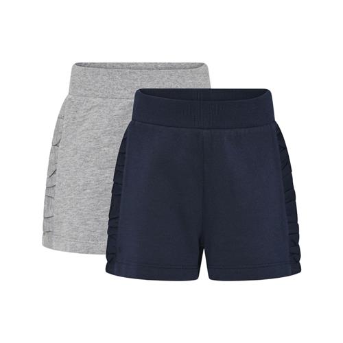 Minymo Basic 2-pak Sweatshorts Dark Navy 104cm  Marineblå  104 cm  kvinde