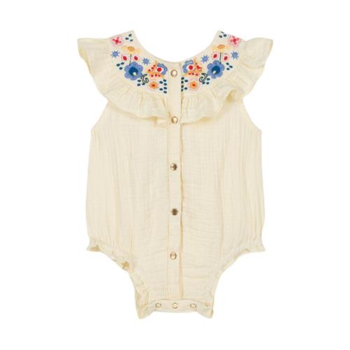 Louise Misha Jade Romper Lemon | Gul | 24 months