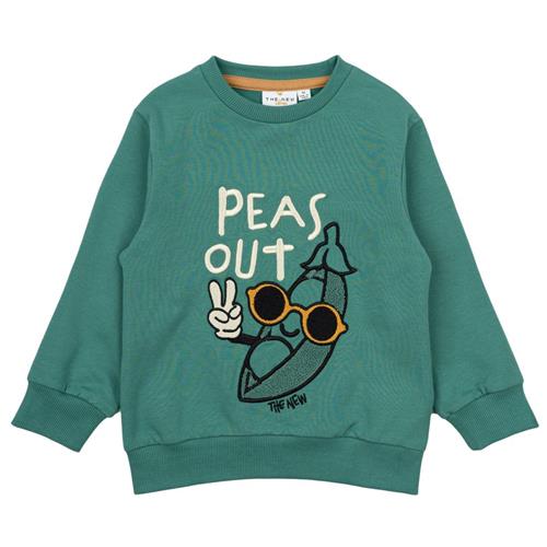 Se The New Siblings GOTS Nikolos Sweatshirt Bottle Green | Grønn | 92 cm ved Babyshop