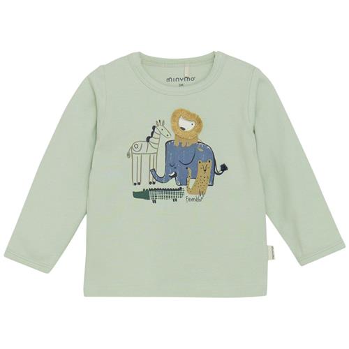 Minymo Langærmet T-shirt Sea Foam 92 cm  Grøn  92 cm  Unisex