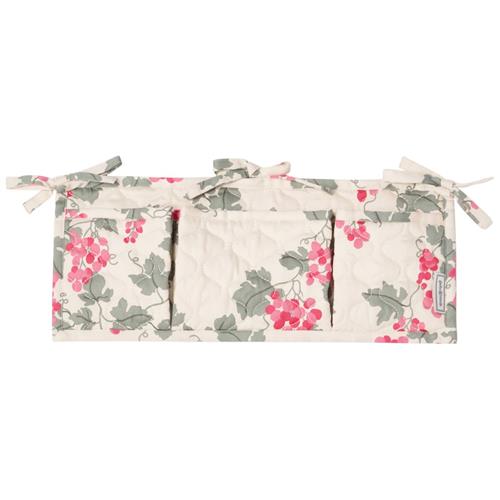 garbo&friends Satin Quiltet Sengelomme Grapes Pink One Size      Unisex