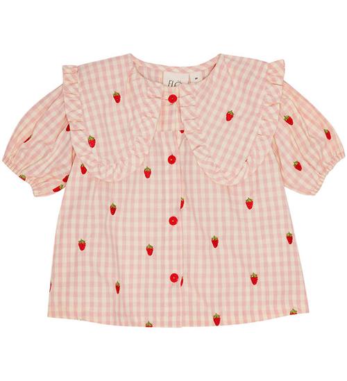 Flöss Skjorte - Dolly - Pink Berry Gingham