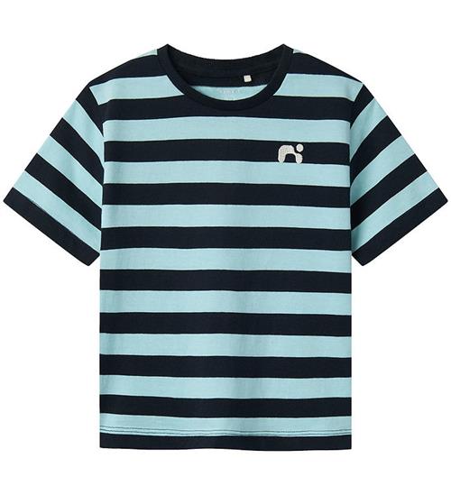 Se Name It T-shirt - NmmFridy - Aquatic m- Striber ved KidsWorld