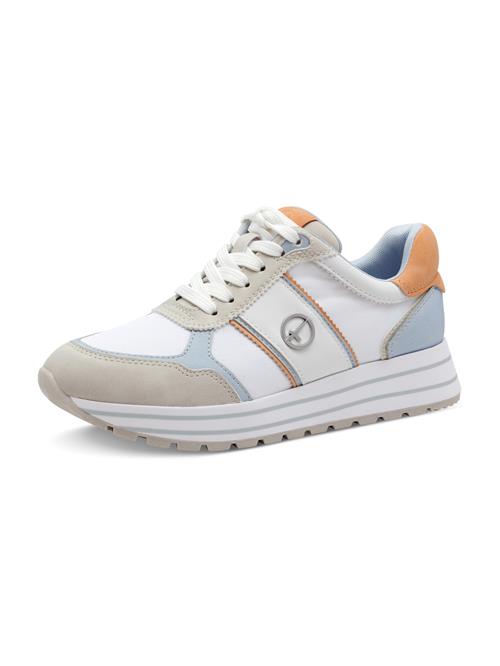 Tamaris Sneaker low  lyseblå / grå / mandarin / hvid