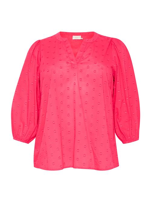 KAFFE CURVE Bluse 'Jolana'  pitaya / lys pink