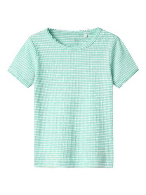 Se NAME IT Bluser & t-shirts 'NMFFIKATIE'  aqua / hvid ved About You