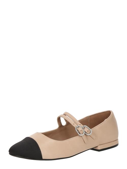 Se CALL IT SPRING Ballerinasko med rem  beige / sort ved About You