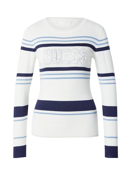 GUESS Pullover 'PARIS'  marin / lyseblå / hvid