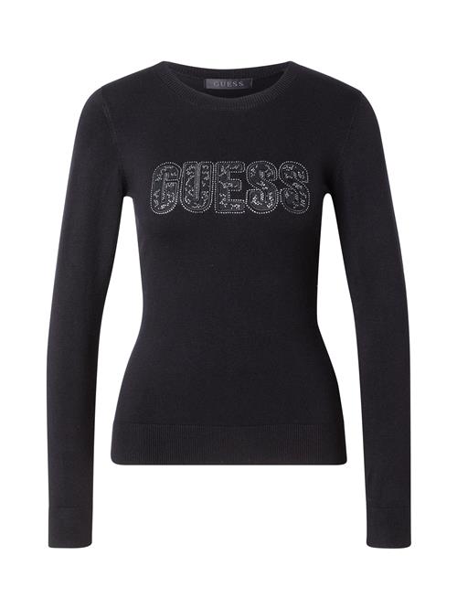 Se GUESS Pullover 'PARIS'  sort / sølv ved About You