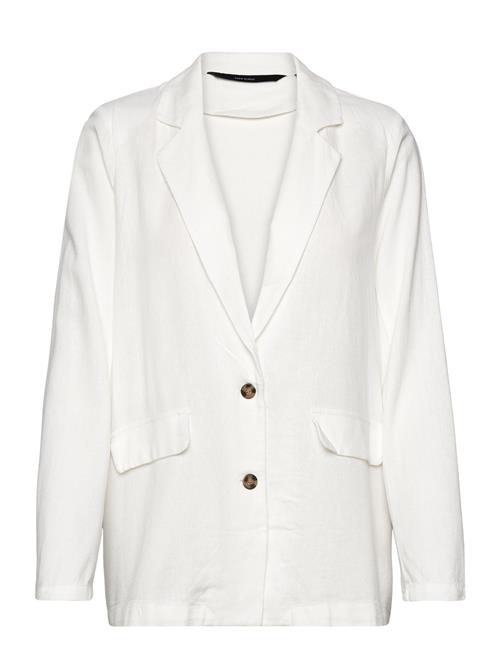 Vmmymilo Ls Blazer Wvn Ga Vero Moda White