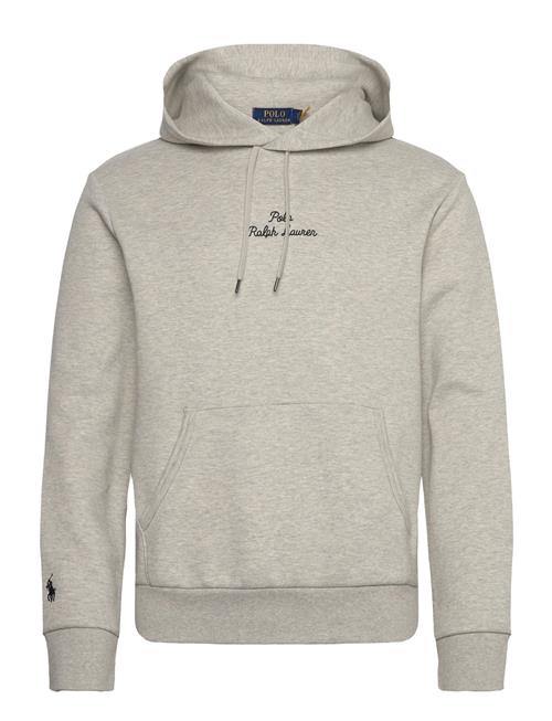 Logo Double-Knit Hoodie Polo Ralph Lauren Grey