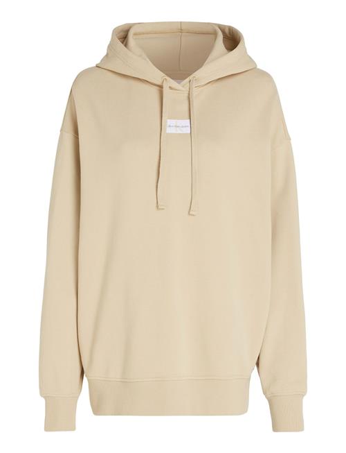 Woven Label Over D Hoodie Calvin Klein Jeans Beige