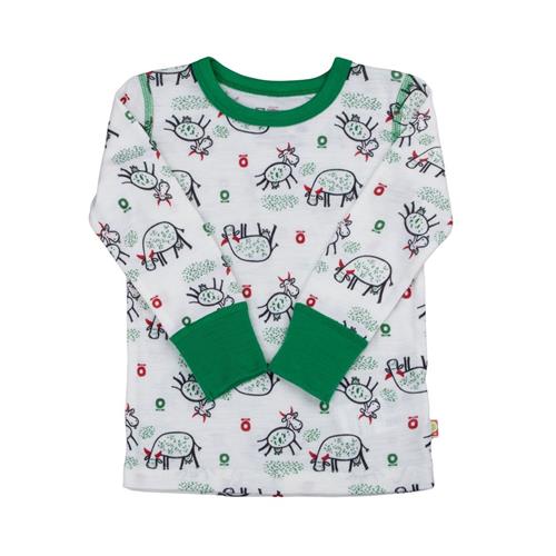 Se Katvig Langærmet T-shirt Off White | Hvid | 110 cm ved Babyshop