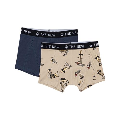 The New GOTS Boxershorts 2-pak Mood Indigo 3-4 Y  Marineblå  3-4 år  mand