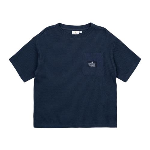 The New Nudvig Tee Mood Indigo 7-8 Y  Marineblå  7-8 år  mand