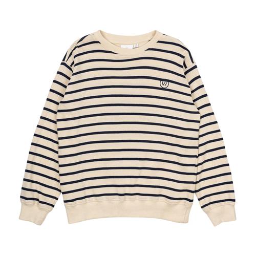 The New GOTS Nero Sweatshirt Mood Indigo Striped | Marine blå | 11-12 years