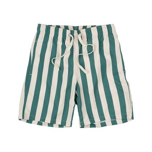The New Nibes Badeshorts Bottle Green Striped 11-12 Y  Grøn  11-12 år  mand