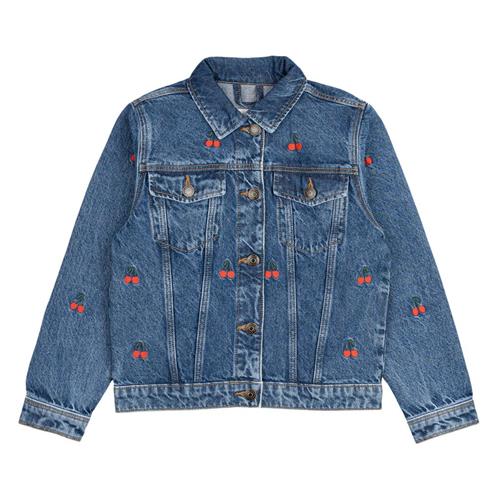 The New Natalia Denim-jakke Medium Blue Denim 9-10 Y  Blå  9-10 år  kvinde
