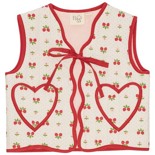 Flöss Sofia Vest Soft White Berry | Hvid | 128 cm