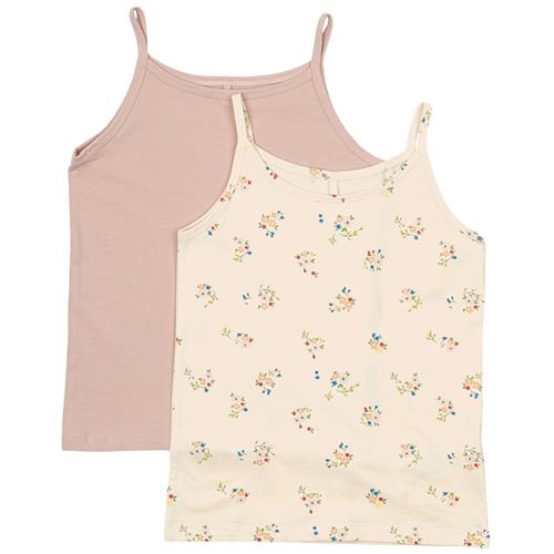 The New GOTS Strap Top 2-Pack Adobe Rose | Lyserød | 5-6 years