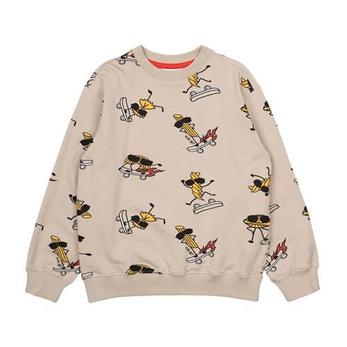The New GOTS Narfa Sweatshirt Feather Gray 7-8 Y  Grå  7-8 år  mand