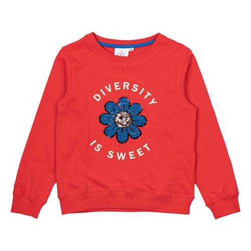 The New Norna Sweatshirt Poppy Red 9-10 Y  Rød  9-10 år  kvinde